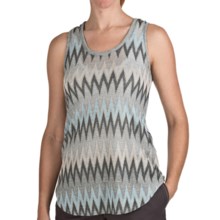 True Grit Metallic Mixed Knit Tank Top (For Women) in Heather - Closeouts