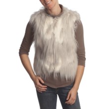 True Grit Novelty Fur Shag Vest (For Women) in Natural - Closeouts