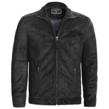 True Grit Pebble Sueded Cody Jacket - Full Zip (For Men) in Black - Closeouts