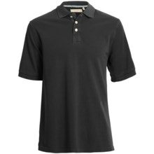 True Grit Polo Shirt - Cotton Jersey Pique, Short Sleeve (For Men) in Black - Closeouts