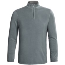 True Grit Pullover Shirt - TENCEL®, Zip Neck, Long Sleeve (For Men) in Ocean - Closeouts