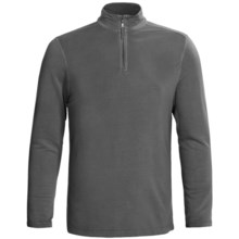 True Grit Pullover Shirt - TENCEL®, Zip Neck, Long Sleeve (For Men) in Vintage Black - Closeouts