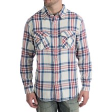 True Grit Regatta Plaid Shirt - Long Sleeve (For Men) in Natural/Blue - Closeouts