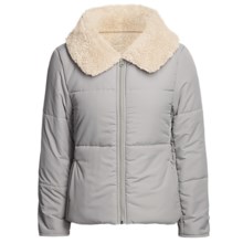 True Grit Shawl Collar Jacket - Sherpa Lining (For Women) in Heathered Grey - Closeouts