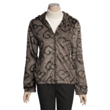 True Grit Silky Fur Crush Jacket - Lined, Hooded (For Women) in Brown - Closeouts