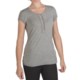True Grit Silky Heather Rhinestone Button T-Shirt - Short Sleeve (For Women)