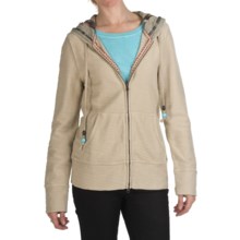 True Grit Slub Fleece Baja Hoodie Sweatshirt - Full Zip (For Women) in Driftwood - Closeouts