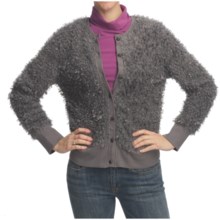 True Grit Soft Mohair Cozy Cardigan Sweater - Button Front (For Women) in Charcoal - Closeouts