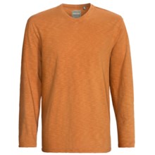 True Grit Soft Slub Jersey Shirt - V-Neck, Long Sleeve (For Men) in Burnt Orange - Closeouts