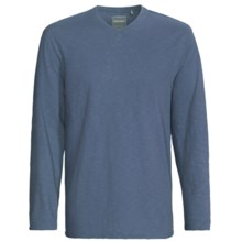 True Grit Soft Slub Jersey Shirt - V-Neck, Long Sleeve (For Men) in Faded Blue - Closeouts