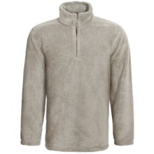 True Grit Sueded Sherpa Pullover - Zip Neck, Long Sleeve (For Men) in Washed Grey - Closeouts