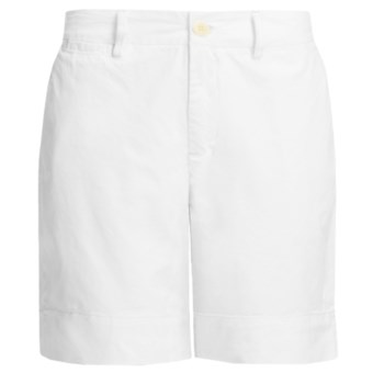 True Grit Twill Shorts (For Women) in White