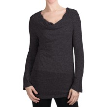 True Grit Twinkle T-Shirt - Cowl Neck, Long Sleeve (For Women) in Navy - Closeouts