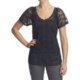 True Grit Vintage Cotton Lace Shirt - V-Neck, Short Sleeve (For Women)