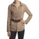 True Grit Vintage Dyed Embroidered Shirt - Ruffle, Long Sleeve (For Women)