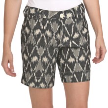 True Grit Vintage Ikat Shorts (For Women) in Vintage Black/Natural - Closeouts