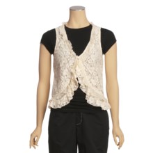 True Grit Vintage Lace Vest (For Women) in Natural - Closeouts