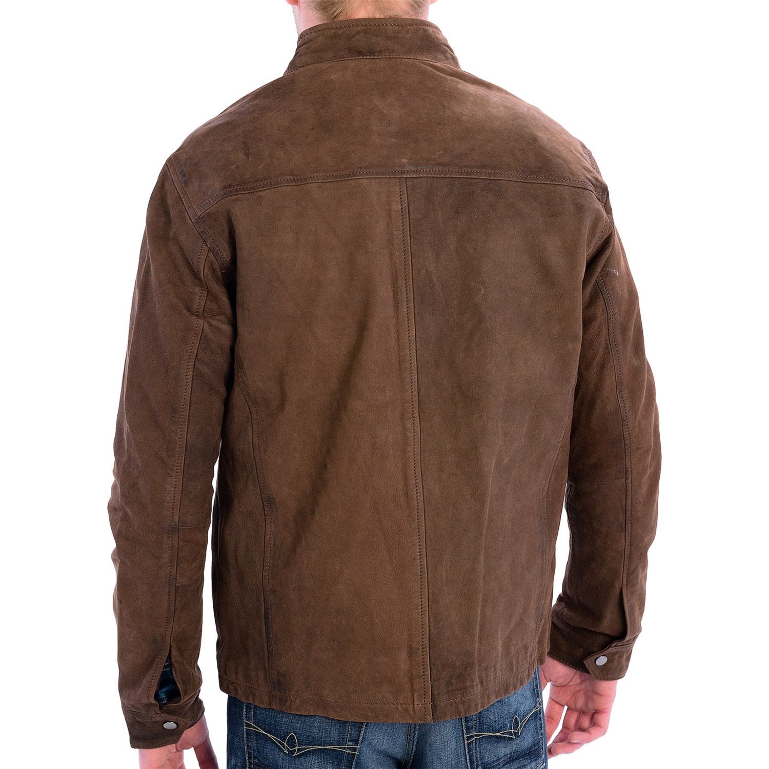 9294J_2 True Grit Vintage Leather Jacket (For Men