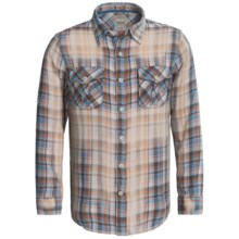 True Grit Vintage Plaid Shirt - Long Sleeve (For Men) in Harley Blue - Closeouts