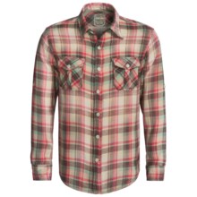 True Grit Vintage Plaid Shirt - Long Sleeve (For Men) in Indian Green/Red - Closeouts