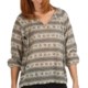 True Grit Vintage Print Peasant Shirt - 3/4 Sleeve (For Women)