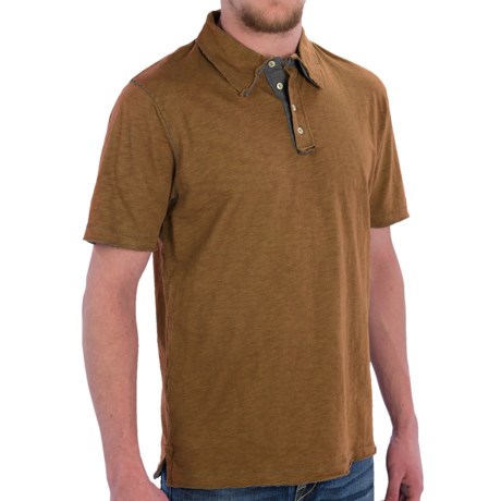True Grit Vintage Slub Jersey Polo Shirt Short Sleeve (For Men)