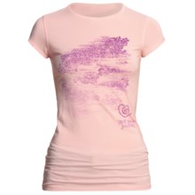 Trust Your Journey Breezy Journey T-Shirt - Organic Cotton, Stretch, Short Sleeve (For Women) in Rose - Closeouts