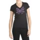 Trust Your Journey Butterfly Heart T-Shirt - Organic Cotton, V-Neck, Short Sleeve (For Women)