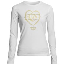 Trust Your Journey Eleanor's Journey Shirt - Organic Cotton, Long Sleeve (For Women) in White/Celery - Closeouts
