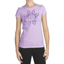 Trust Your Journey Free Heart T-Shirt - Organic Cotton, Short Sleeve (For Women) in Lavender - Closeouts