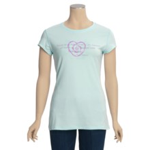 Trust Your Journey The Journey is Where You Are T-Shirt - Organic Cotton, Short Sleeve (For Women) in Sky - Closeouts