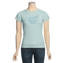 Trust Your Journey The Soar T-Shirt - Organic Cotton, Short Sleeve (For Women) in Sky - Closeouts