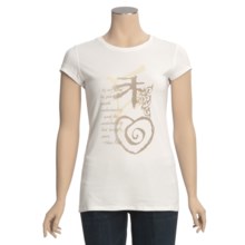 Trust Your Journey Understanding Peace T-Shirt - Organic Cotton, Short Sleeve (For Women) in White - Closeouts