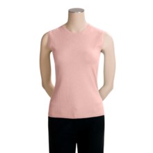 TSE Cashmere Crew Neck Shell - Sleeveless (For Women) in Blush - Closeouts