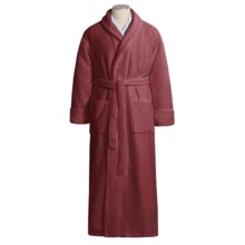 Turkish Cotton Terry Robe - Closeouts (For Men) in Port - Closeouts