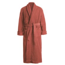 Turkish Cotton Terry Robe - Closeouts (For Men) in Tomato - Closeouts