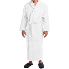 Turkish Cotton Terry Robe - Closeouts (For Men) in White - Closeouts