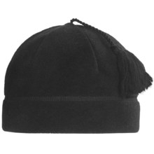 Turtle Fur Ponytail Tassel Fleece Beanie Hat - Polartec® Classic 200 (For Women) in Black - Closeouts