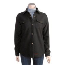 Twist Bandera Shirt Jacket - Bonded Flannel (For Women) in Black - Closeouts