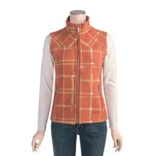 Twist Ricochet Vest - Double-Needle Top Stitch (For Women) in Brandied Cherry Plaid - Closeouts