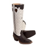 Twisted X Boots Buckaroo Cowboy Boots - 17", Wide Square Toe (For Women)