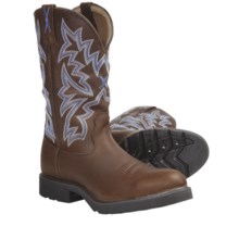 Twisted X Boots Cowboy Work Boots - Waterproof, U-Toe (For Men) in Brown Pebble - Closeouts