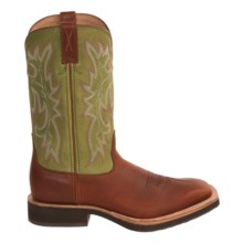Twisted X Boots Horseman Cowboy Boots - Square Toe (For Women) in Rust/Olive - Closeouts
