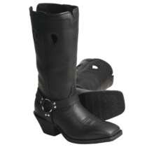 Twisted X Boots Ruff Stock Black-Oiled Harness Boots - 13”, NWS-Toe (For Women) in Black - Closeouts
