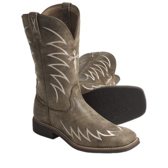 Twisted X Boots Top Hand Cowboy Boots - NWS-Toe (For Women) in Bridle Brown