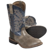 Twisted X Boots Top Hand Cowboy Boots - U-Toe (For Youth) in Bomber/Navy - Closeouts