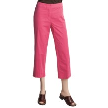 Two Star Dog Angela Crop Pants - Garment-Dyed Twill (For Women) in Fuschia - Closeouts