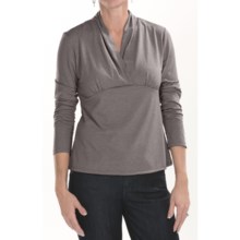 Two Star Dog Anne Stretch Jersey Shirt - Long Sleeve (For Women) in Pewter - Closeouts