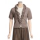 Two Star Dog Brett Cardigan Shirt - Linen-Cotton, Short Sleeve (For Women)