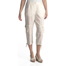 Two Star Dog Cairo Linen Capris (For Women) in Soft White - Closeouts
